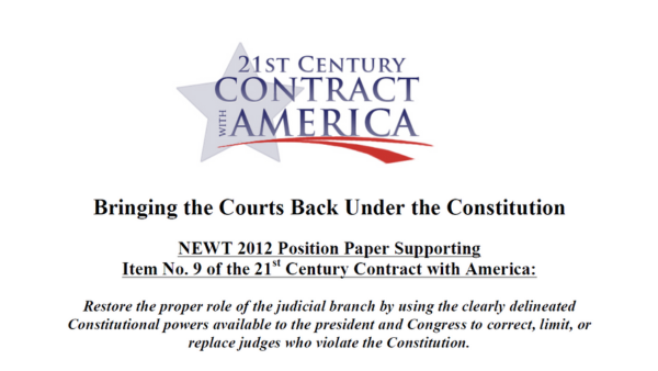 Bringing the Courts Back Under the Constitution